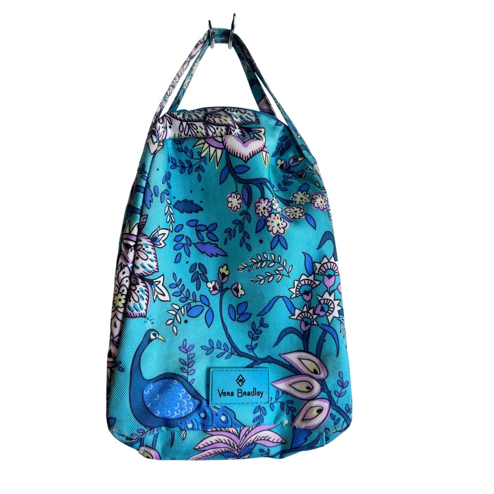 Vera Bradley Lunch Cooler One Size Blue Peacock Garden Floral Women